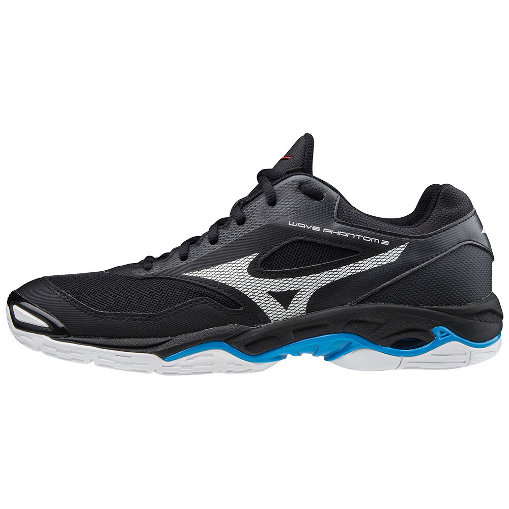 Scarpe Da Pallamano Mizuno Wave Phantom 2 Uomo - Nere/Bianche/Blu - 39062-WPKV